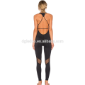 Strappy Body One-pièces de yoga porter noir sexy sport bodycon wear